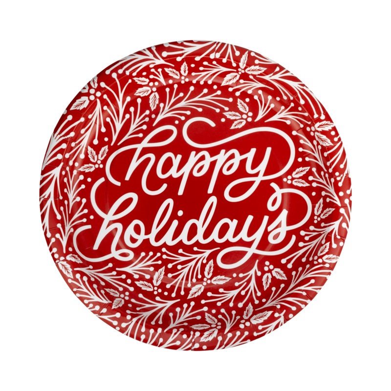 Happy Holidays 10 Plate