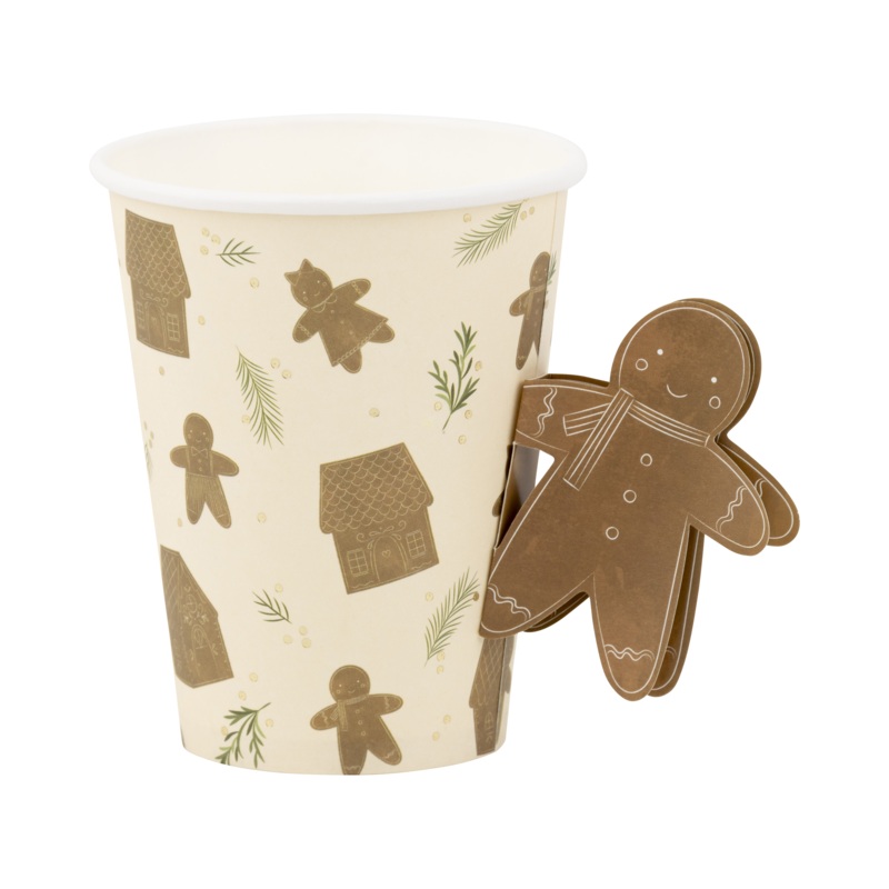 Whimsy Gingerbread Handled Paper Cup