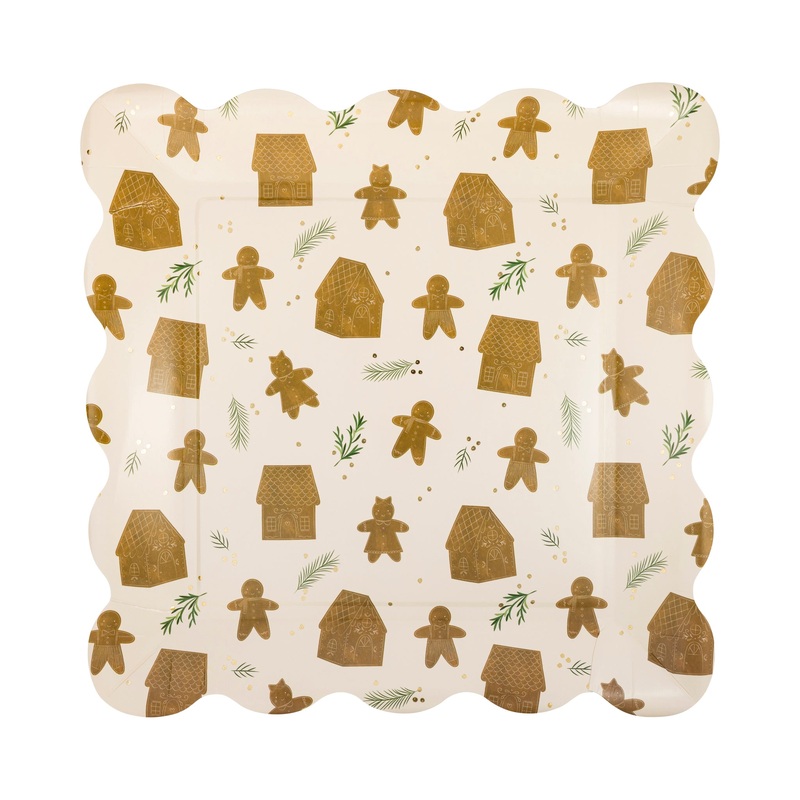 Whimsy Gingerbread Pattern 10 Plate