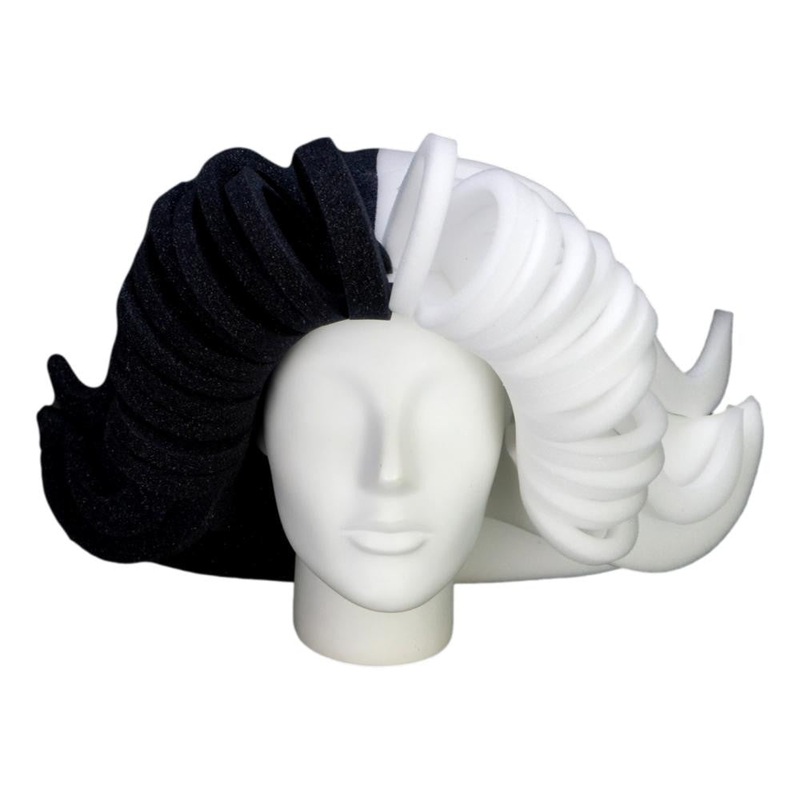 Black & White Wig|Black|Other +$5|White|Other +$5