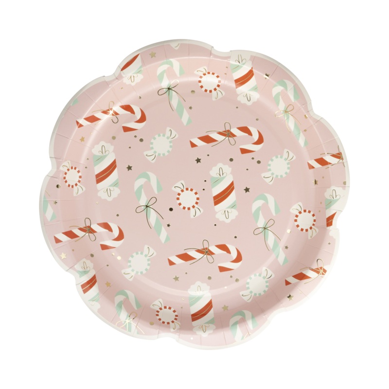 Candy Cane Lane Scatter Pattern 9 Plate