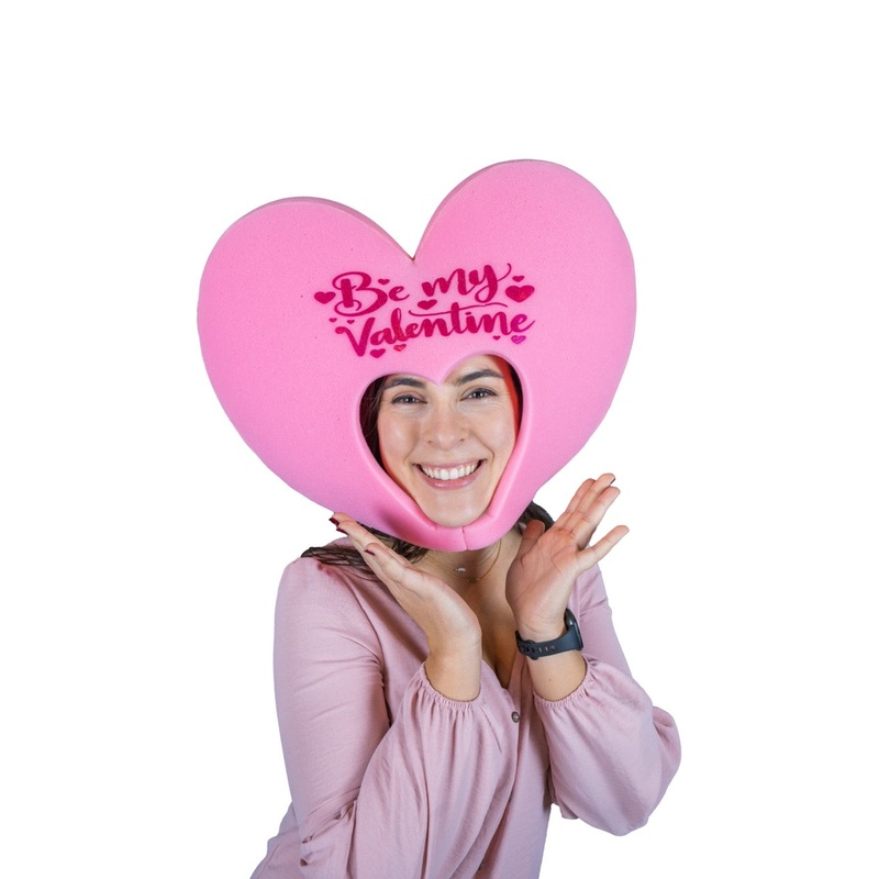Pink Heart Valentine's Day Hat