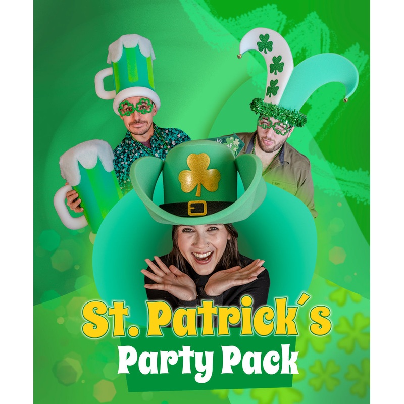 St. Patricks Party Pack (10 Hats & 10 Headbands)