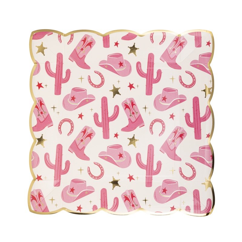 Cow Gal Pattern Paper Plate