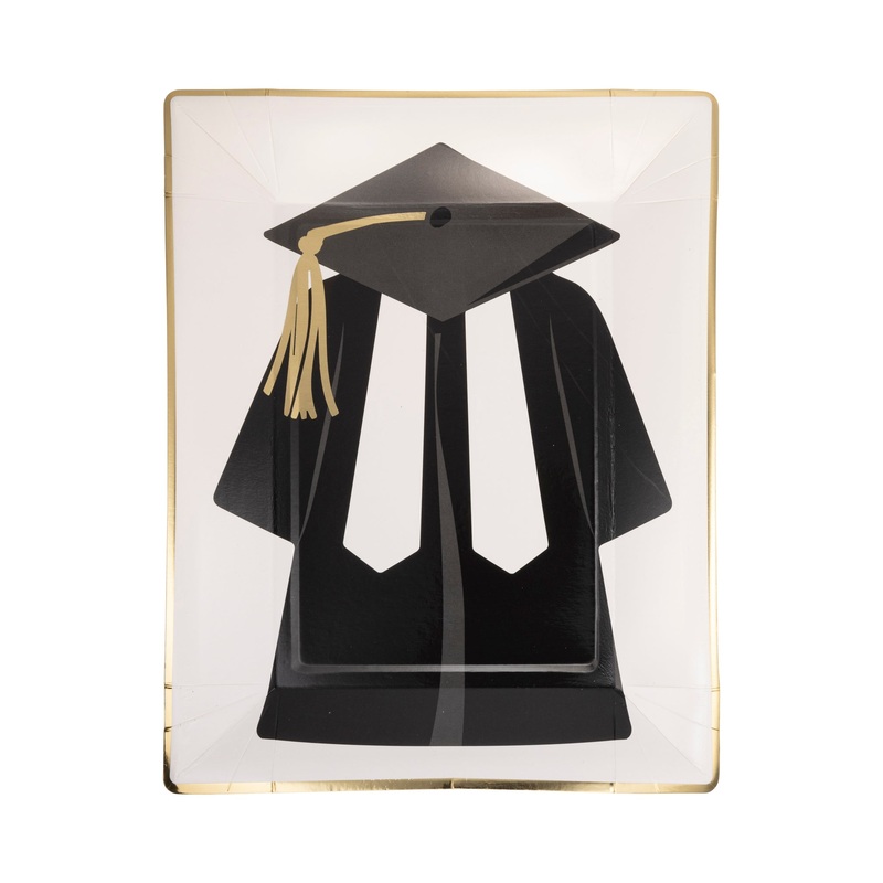 Cap & Gown Paper Plate