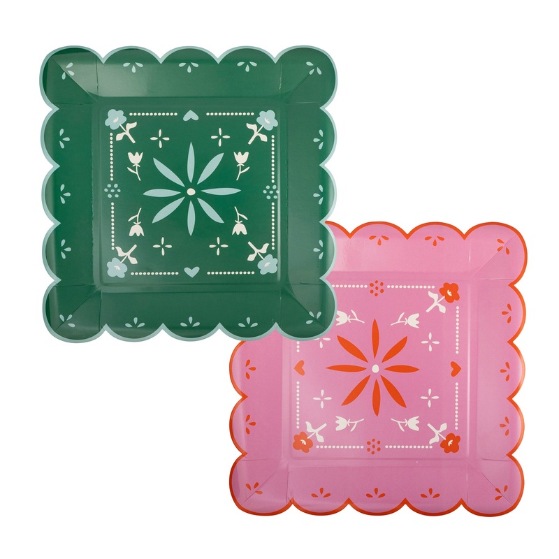 Fiesta Papel 10 Plate Set