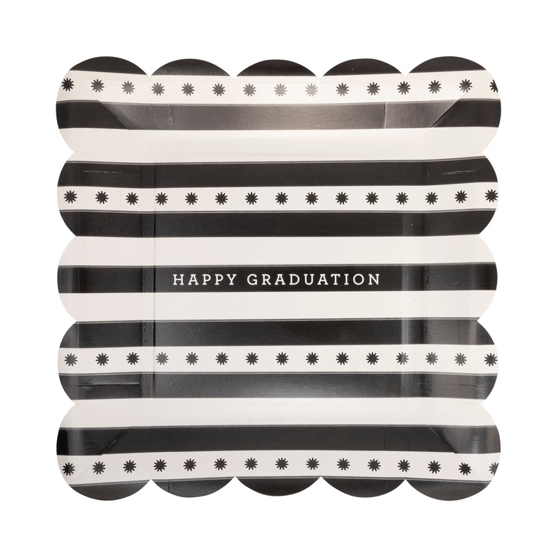 Grad Stripe Paper Plate