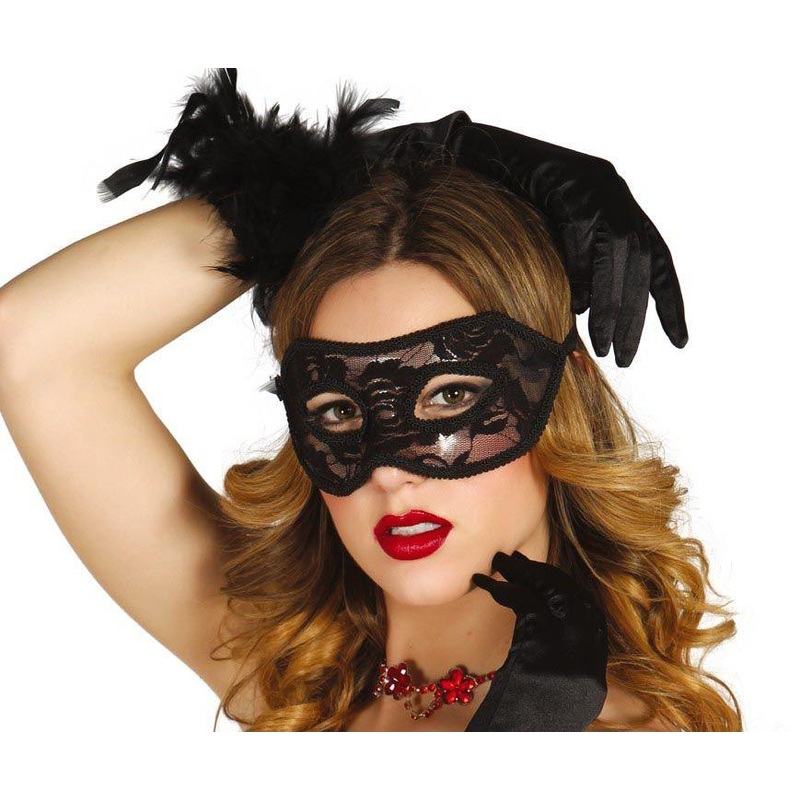 Ladies Baroque Black Mask