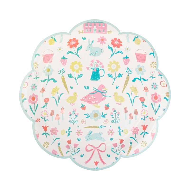 Springtime Cottage  Pattern Plate