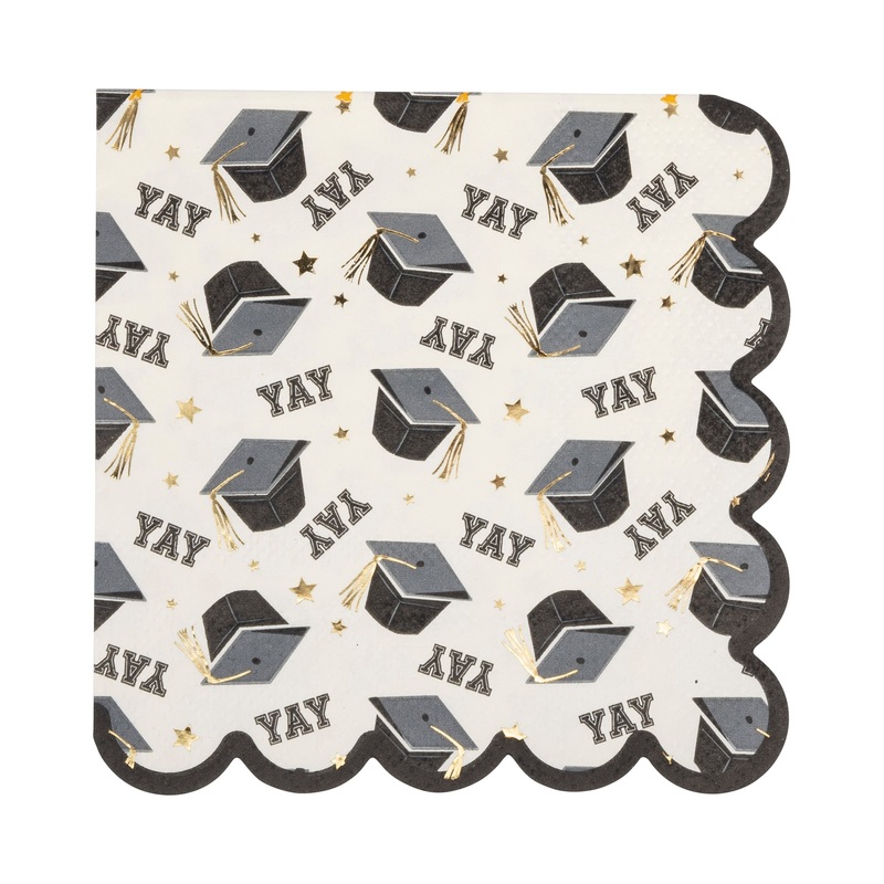 Yay Cap Pattern Cocktail Napkin