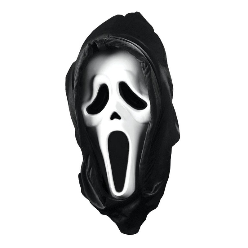 Official Scream/Ghost Face Mask with Shroud
