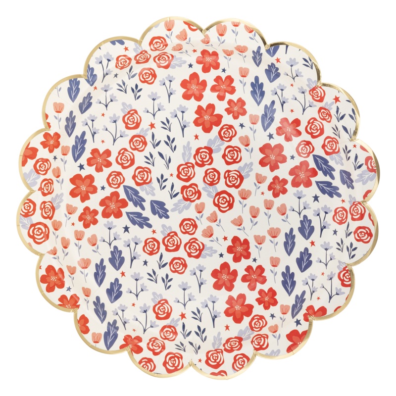 Patriotic Scatter Paper Plate