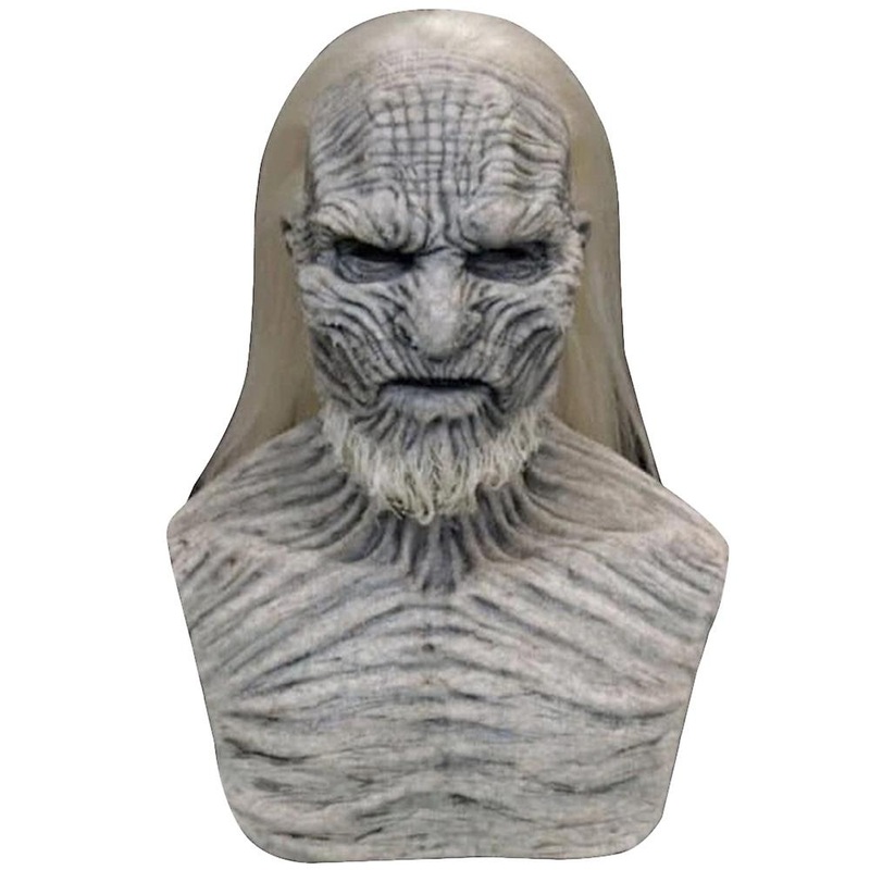 Stranger Head & Neck Latex Masks With Hair