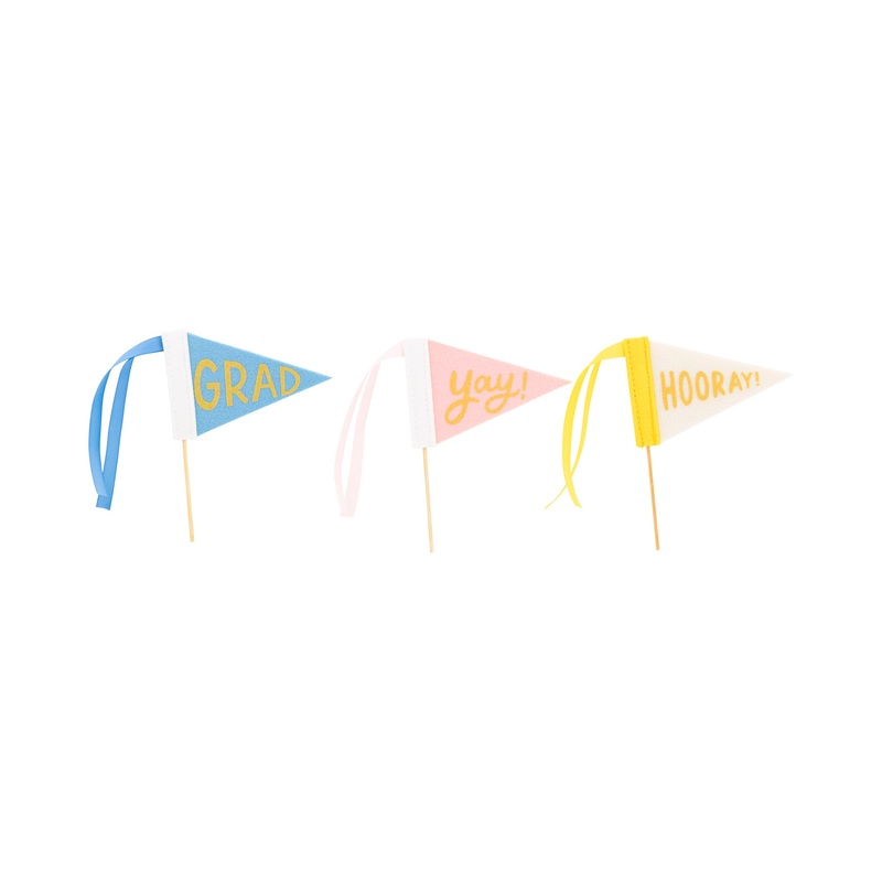 Graduation Felt Pennant Banner Set