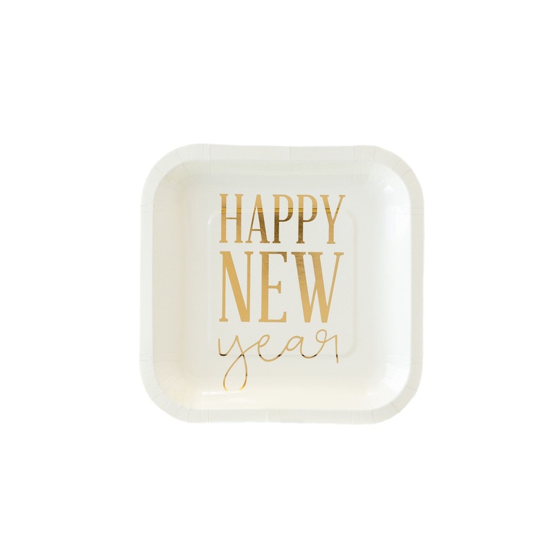 Happy New Year 7 Paper Plates