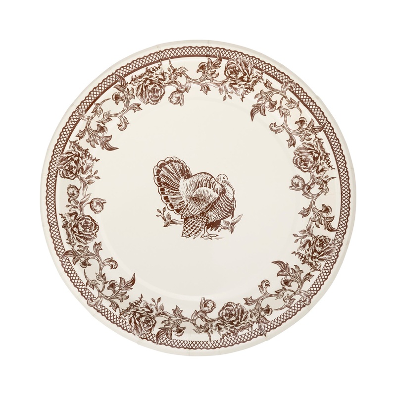 Traditional Turkey Paper Plate