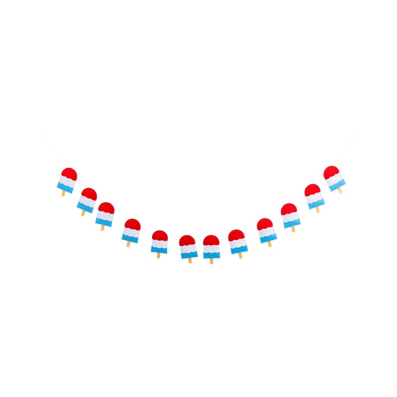 Popsicle Puffy Felt Banner
