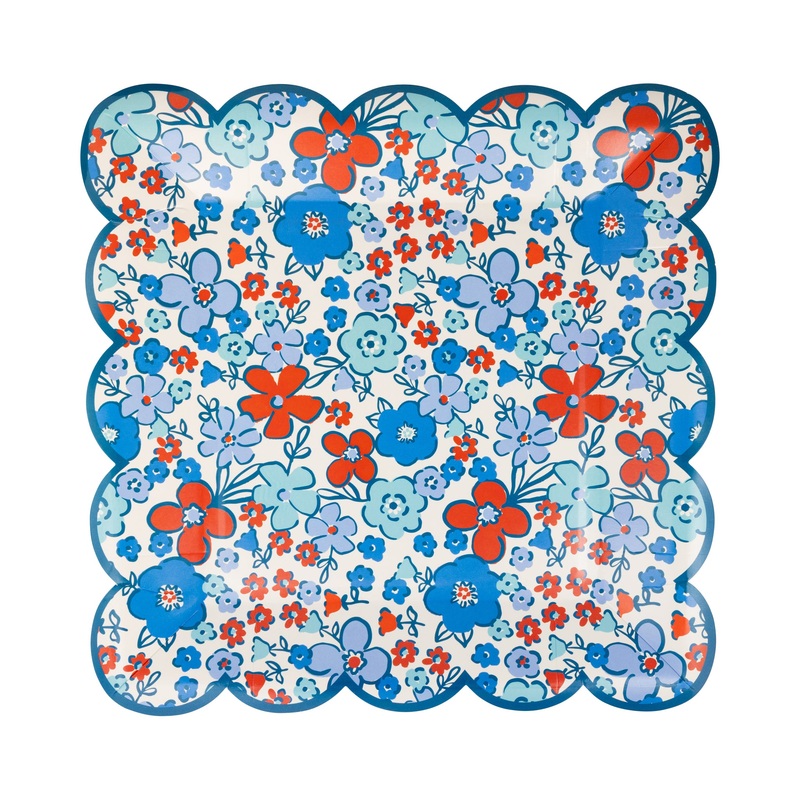 Floral Americana 9 Plate