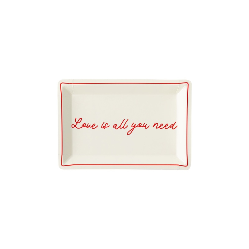 Love Is All You Need Shaped Plate