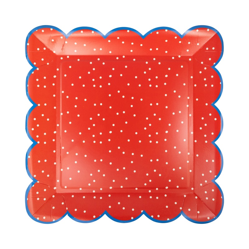 Red Polka Dot 10 Paper Plate