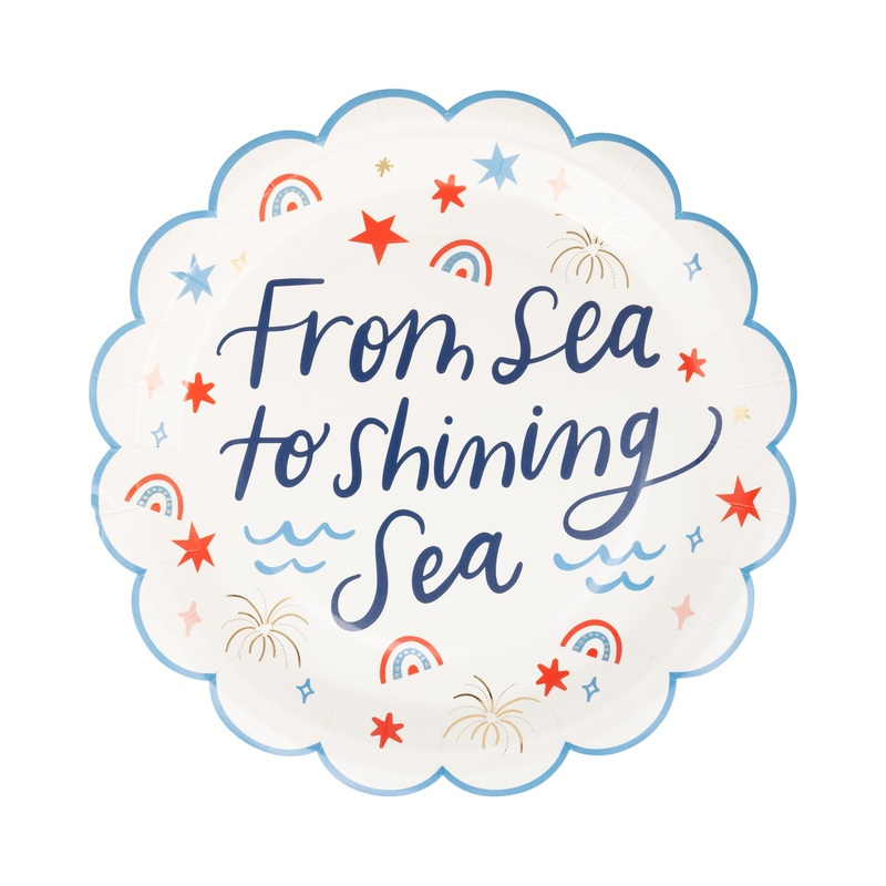 Shining Sea Paper Plate (8 ct)