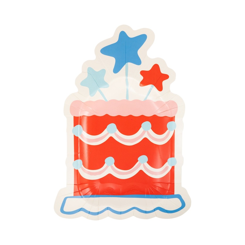 Summer Cake Shaped 11 Paper Plate