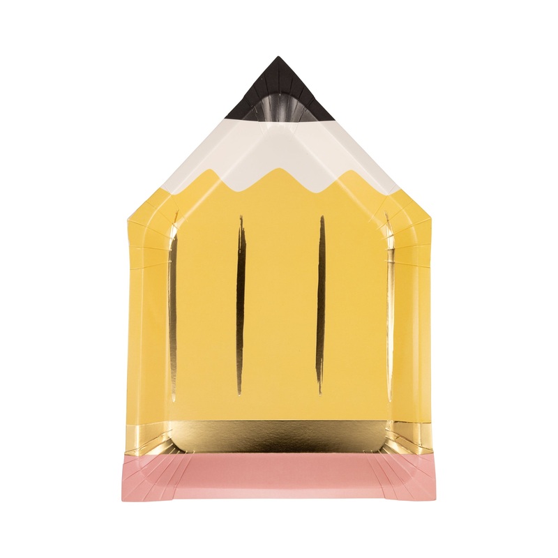 Pencil Shaped Paper Plate