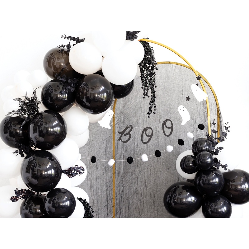 Boo Ghost Pom Pom Banner Set