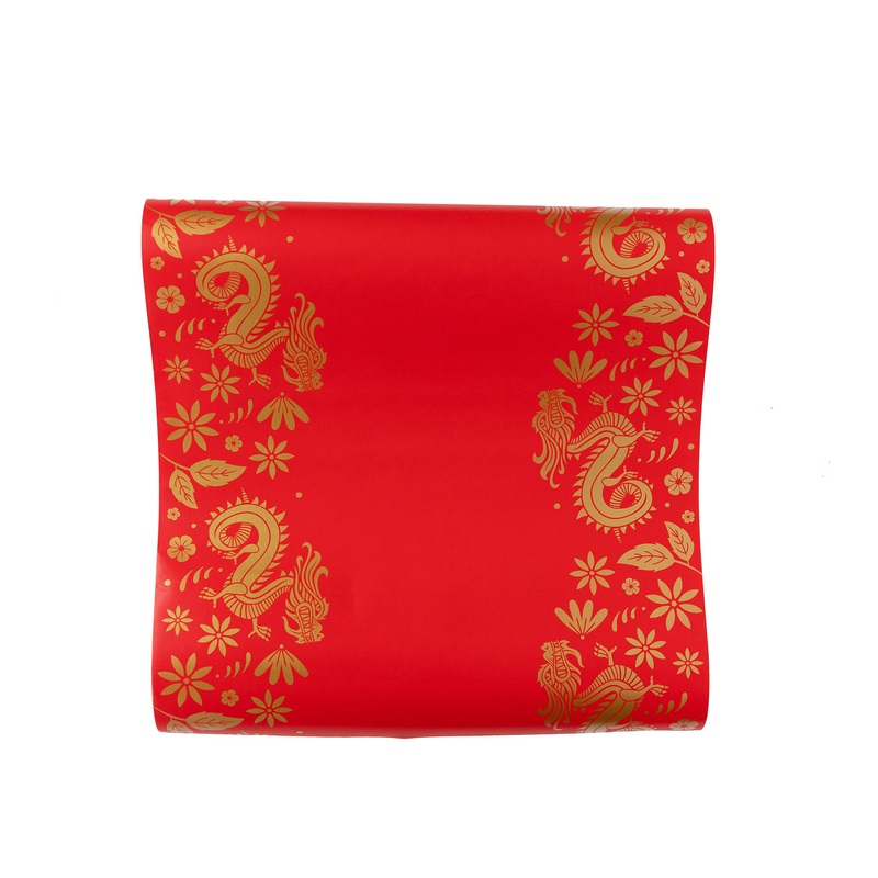 Lunar New Year Gold Dragon Table Runner