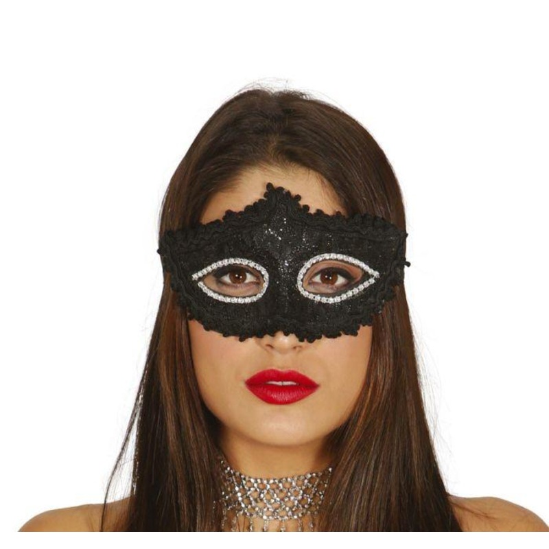 Decorated Black Mask
