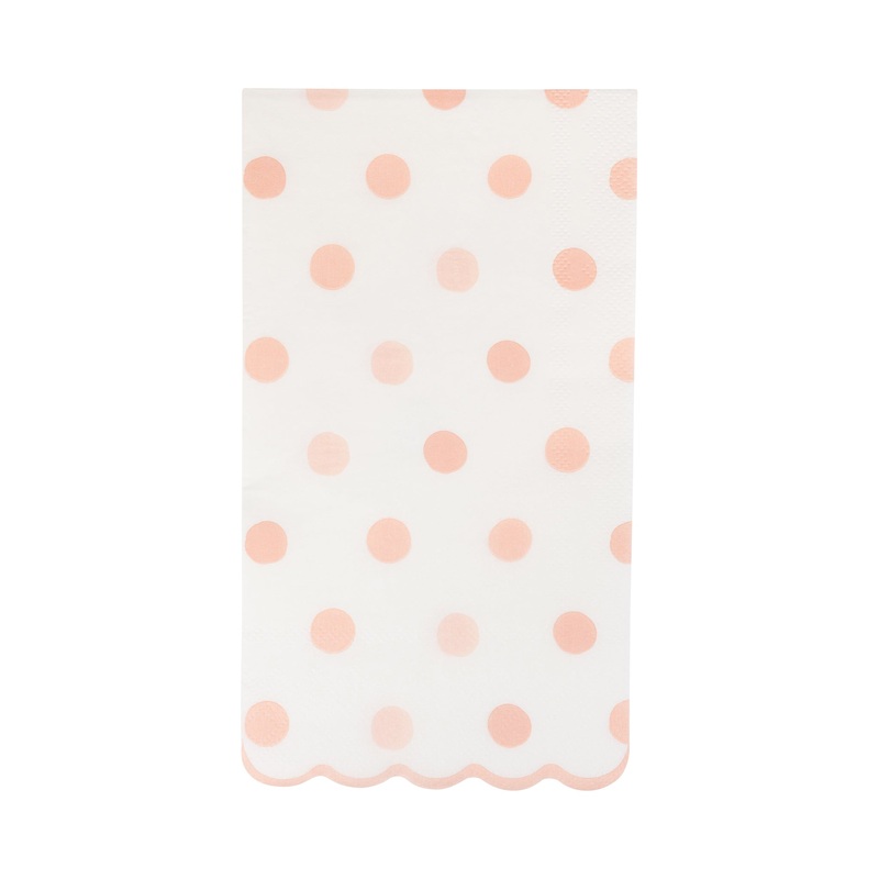 Baby Pink Polka Dot Dinner Napkin