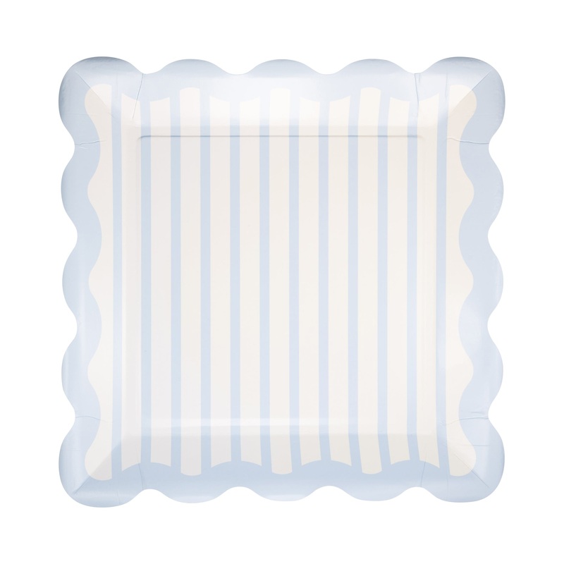 Blue Striped 10 Plate