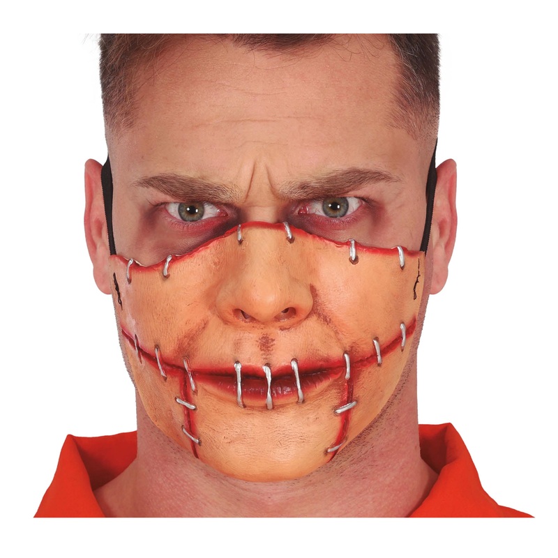 Sewn Mouth Half Mask, Latex