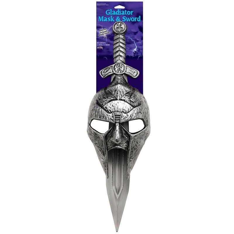 Gladiator Mask and Sword Set|Default