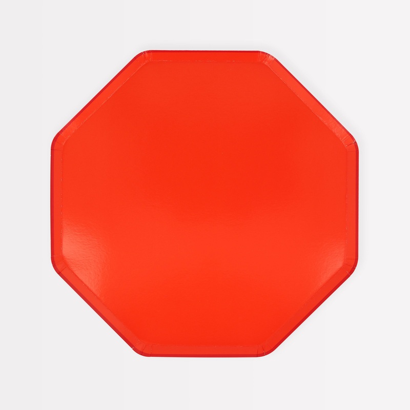 Tomato Red Side Plates (x 8)