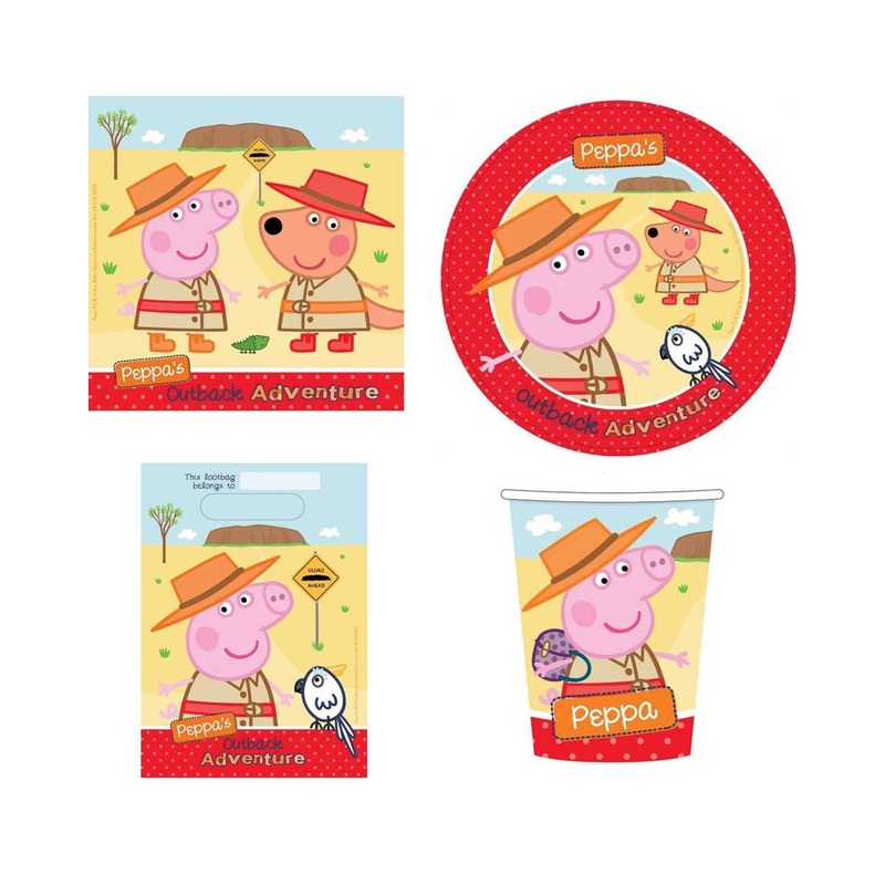 Peppa Pig Australian Adventure Party Pack of 40
