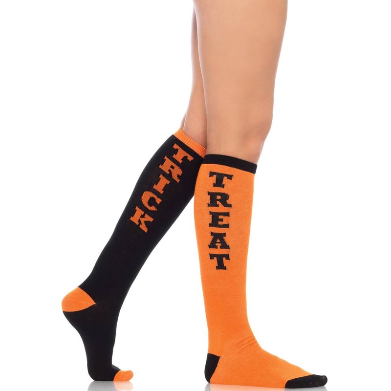 Trick or Treat Acrylic Knee Socks