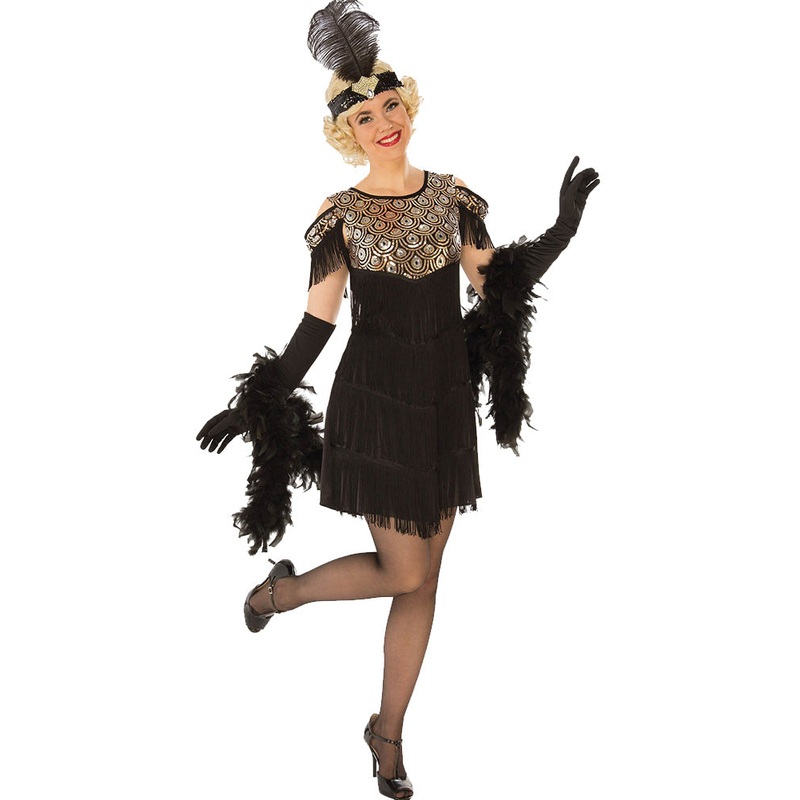 20s Gold Flapper Womens Costume