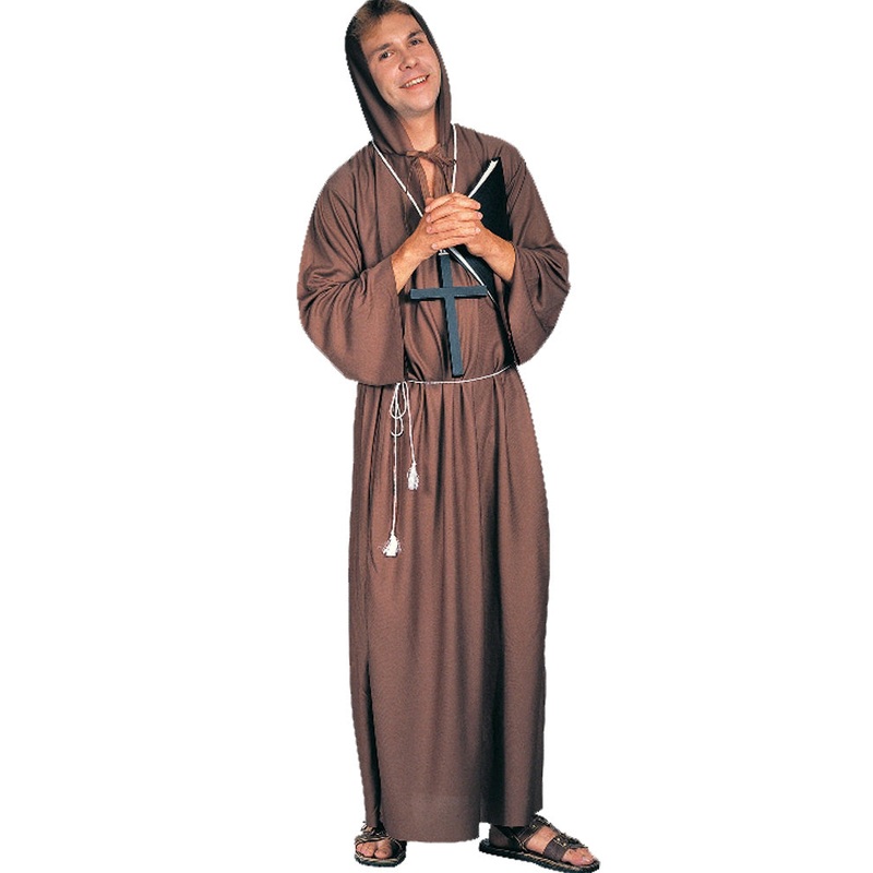 Brown Monk Robe Value Mens Costume