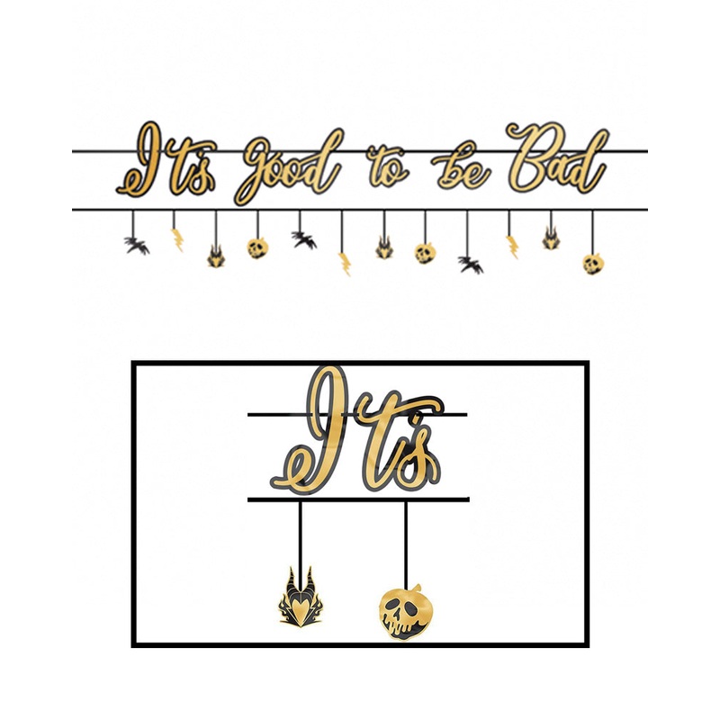 Disney Villains Foil Letter Banner 3.65m Pack of 2
