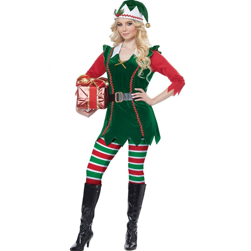 Festive Elf Womens Christmas Costume