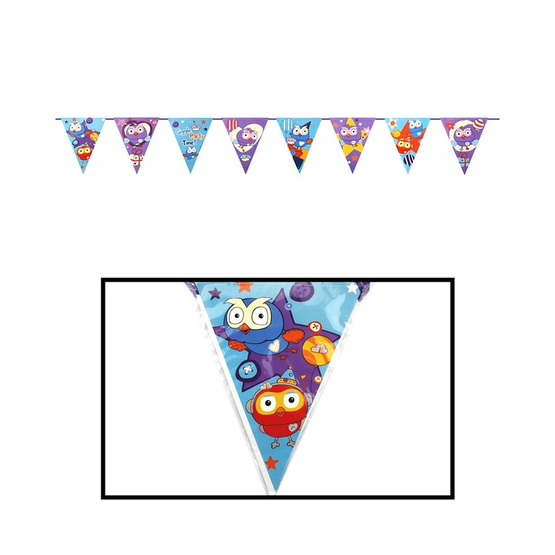 Giggle and Hoot Pennant Flag Banner 2m