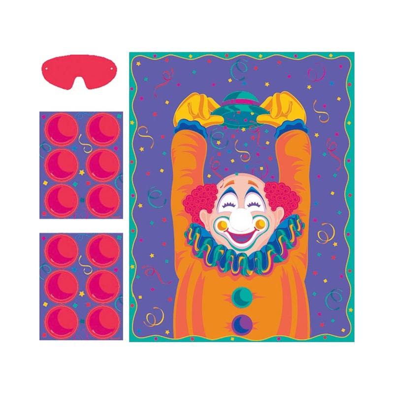 Pin the Nose on the Clown Party Game