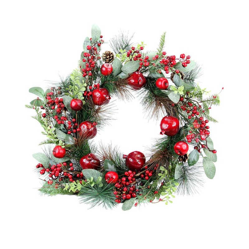 Pomegranate Christmas Wreath 60cm