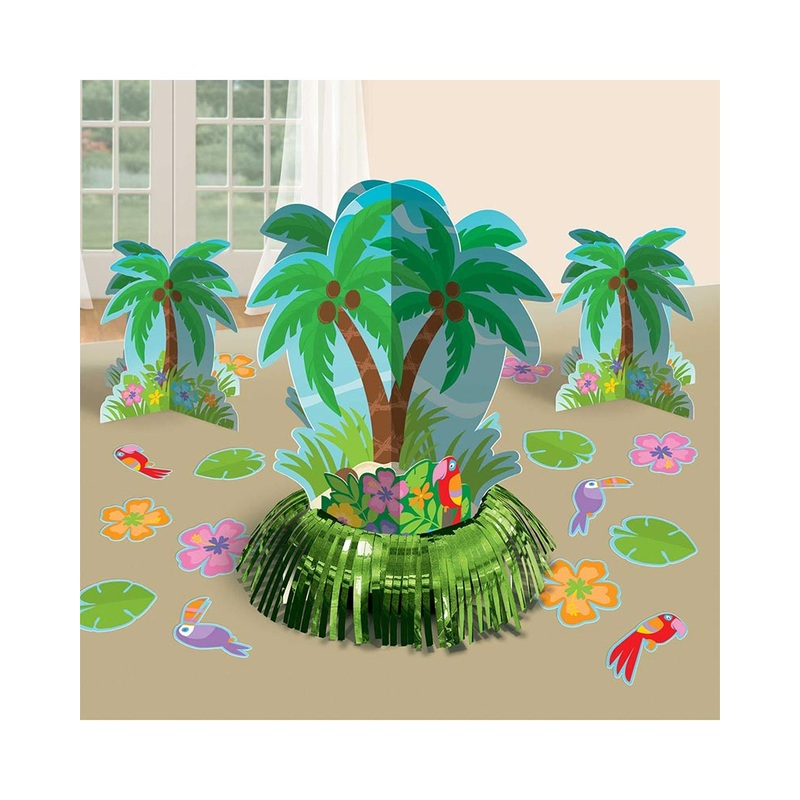 Summer Luau Palm Tree Table Decorating Kit