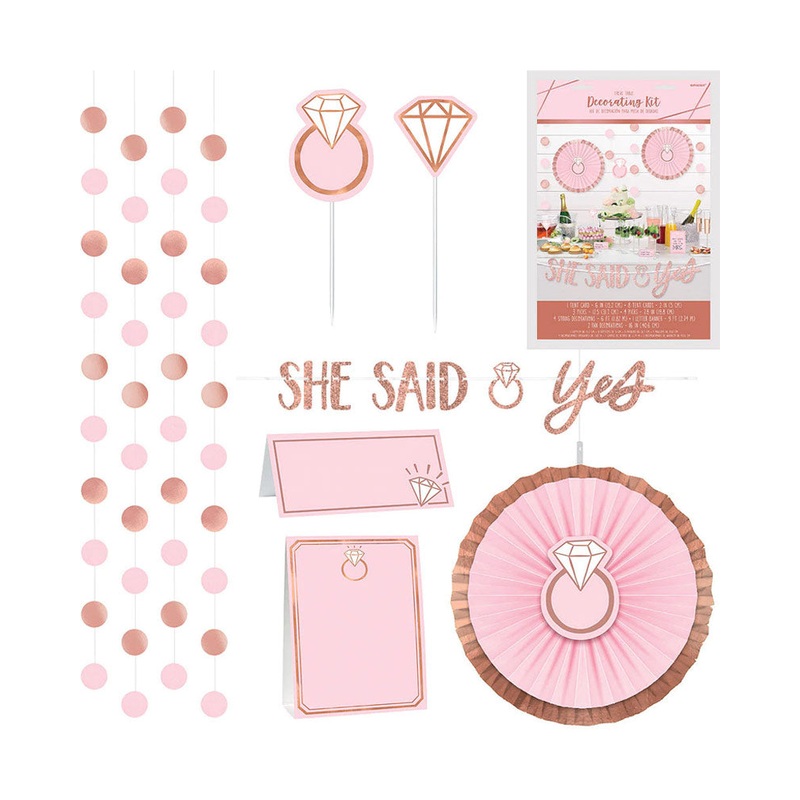 Blush Wedding Buffet Decorating Kit