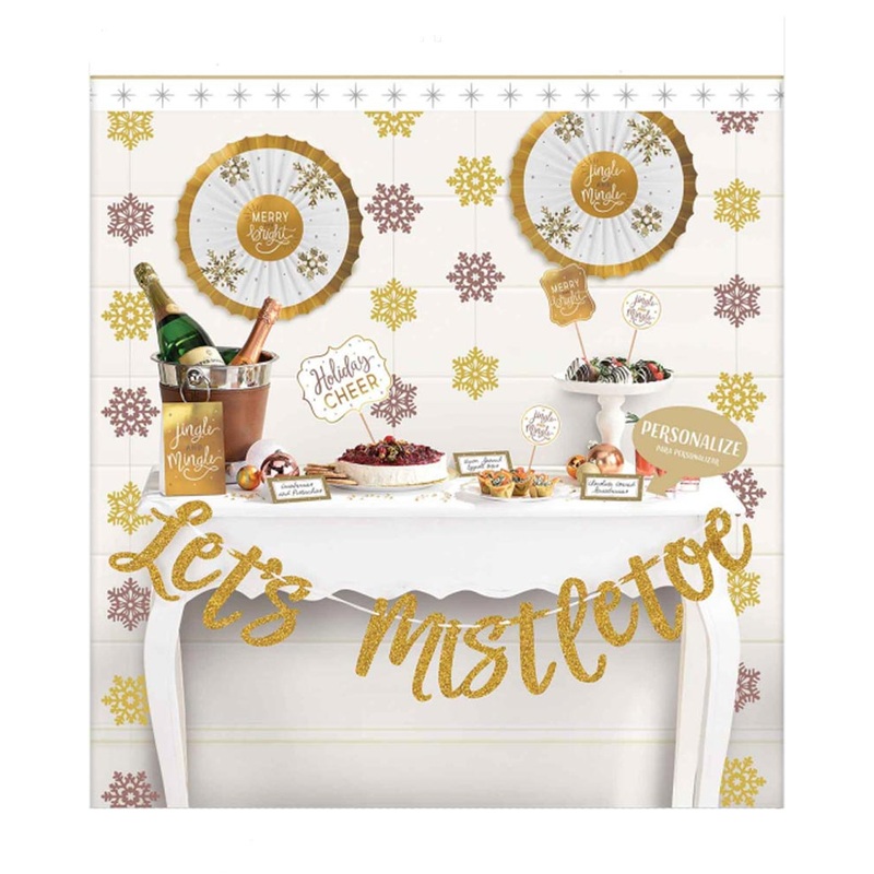 Christmas Lets Mistletoe Deluxe Buffet Decoration Kit
