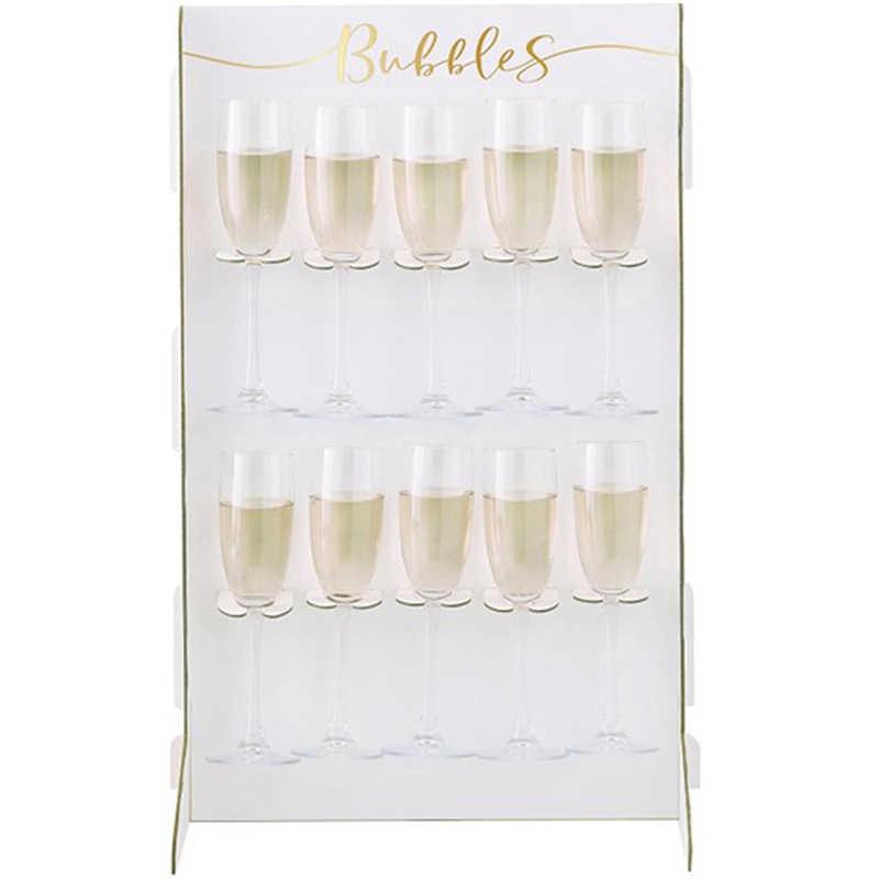 Gold Wedding Prosecco Wall