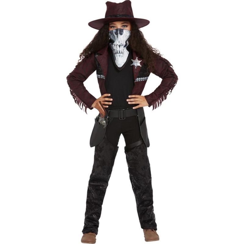 Dark Spirit Western Cowgirl Deluxe Girls Costume