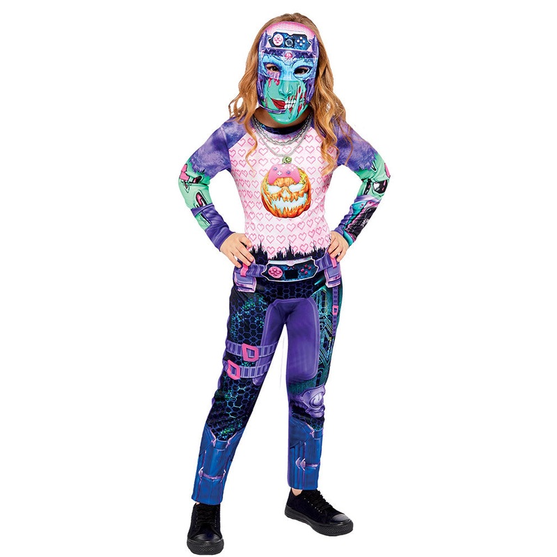 Halloween Gamer Girl Costume 8-10 Years